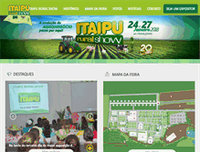 Tablet Screenshot of itaipururalshow.com.br